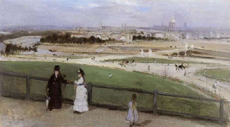 Berthe Morisot Face on Paris from Trocadero